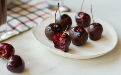 Wine Soaked Chocolate Covered Cherries